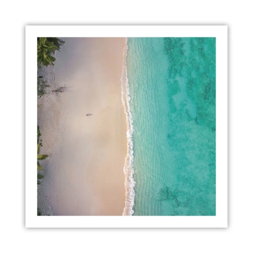 Plakat - Rajska plaża - 60x60 cm