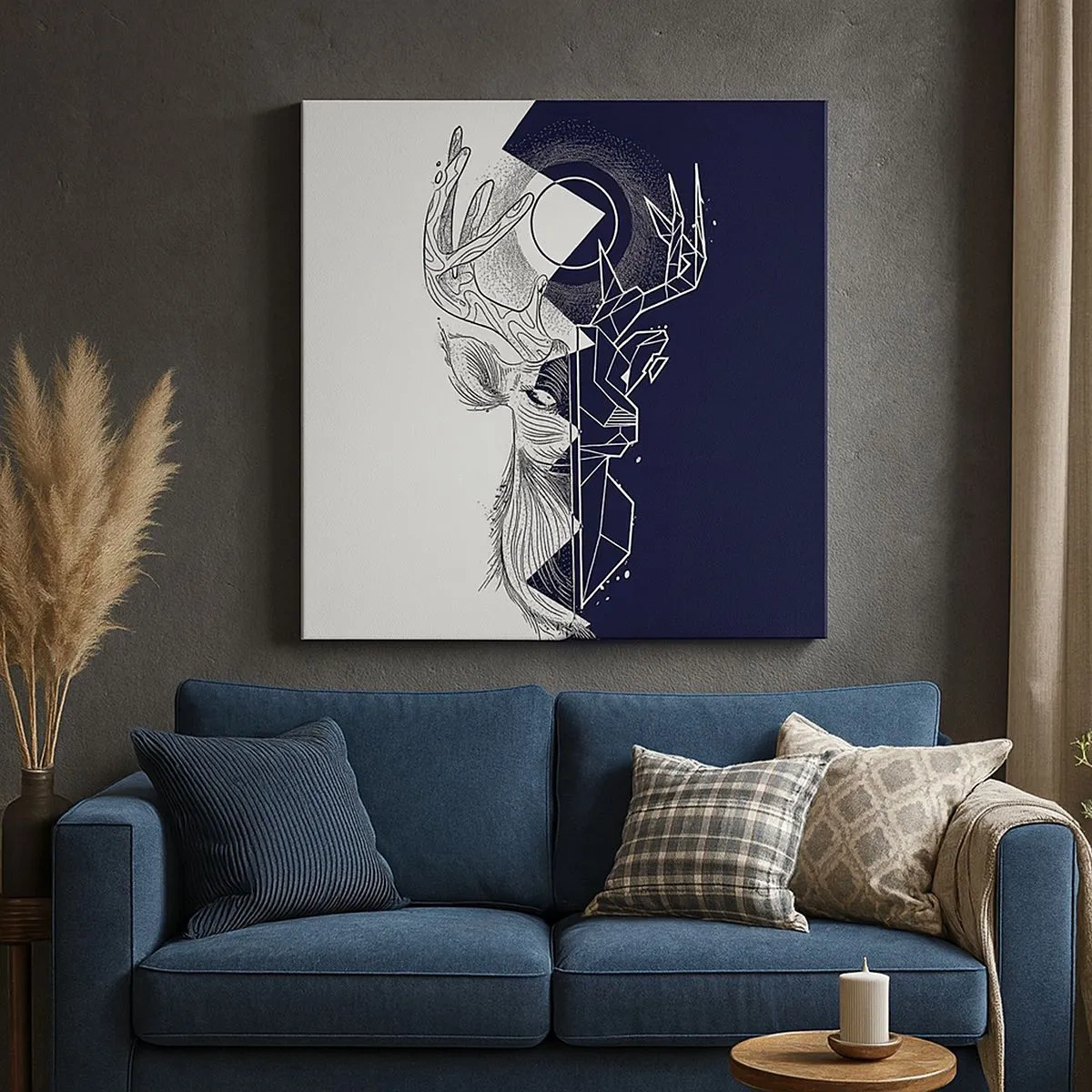 Obraz na płótnie - Walka i jedność przeciwieństw - 30x30 cm