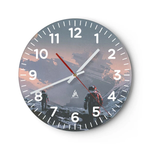 Zegar ścienny - Pod nieznaną gwiazdą - 30x30 cm