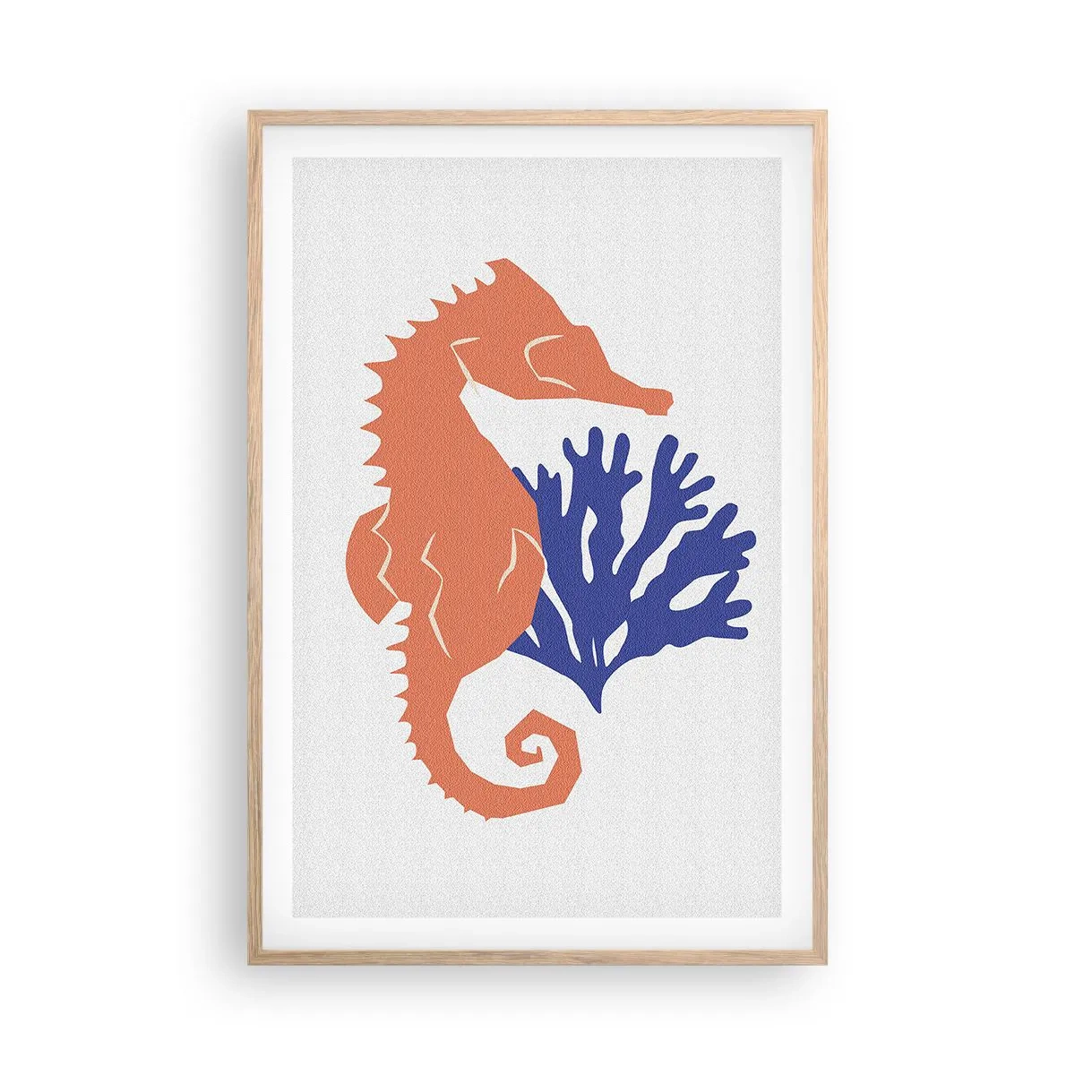 Plakat w ramie jasny dąb - Na podwodnej łące - 61x91 cm