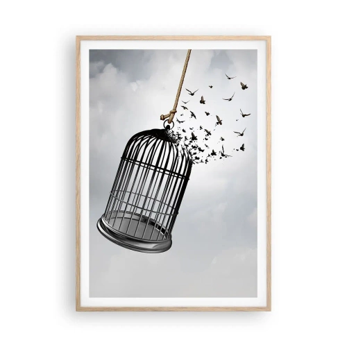 Plakat w ramie jasny dąb - Wiara...Nadzieja...Wolność! - 70x100 cm
