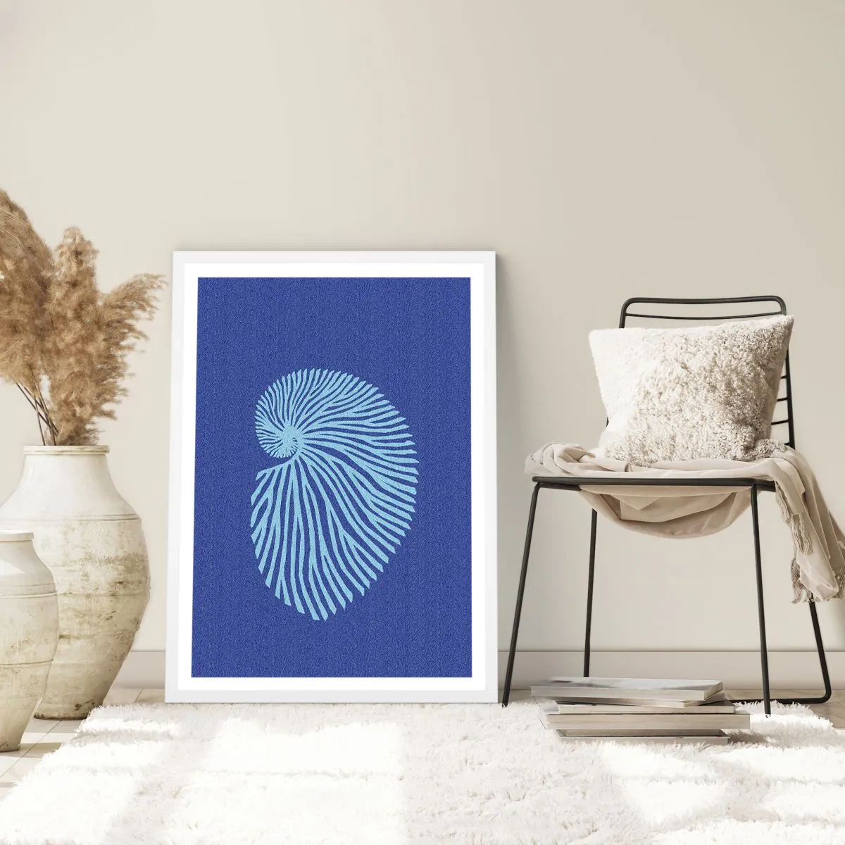 Plakat w białej ramie - Narodziny muszli - 61x91 cm