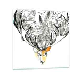 Obraz na szkle - Rogi obfitości - 30x30 cm