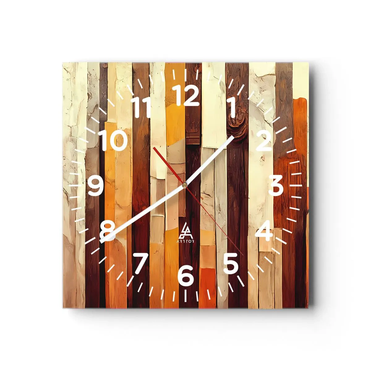 Zegar ścienny - Hymn leśnych drzew - 30x30 cm