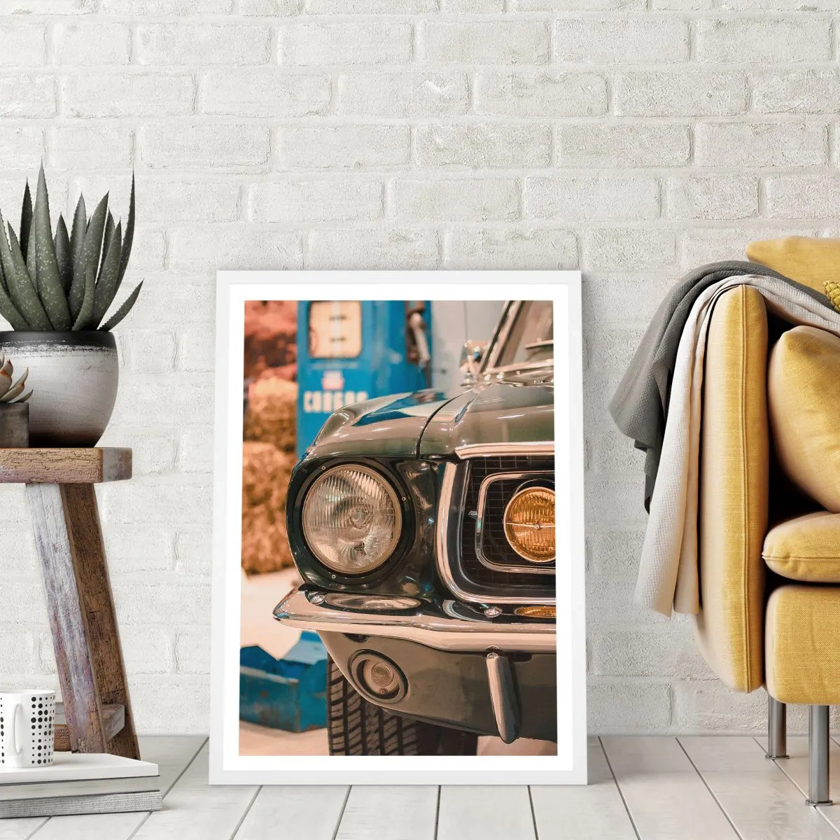 Plakat w białej ramie - Spotkanie z legendą - 50x70 cm