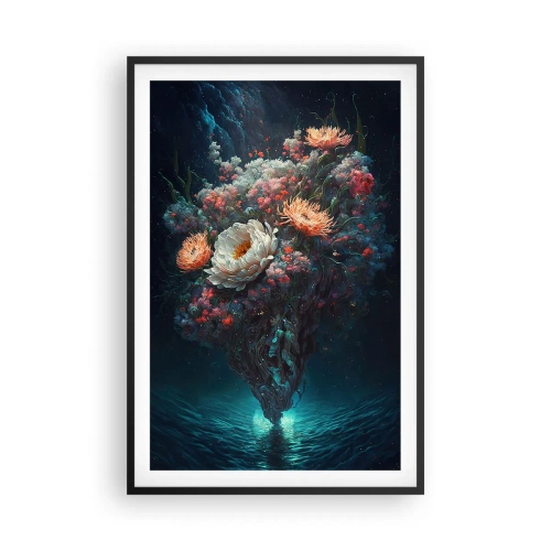 Plakat w czarnej ramie - Dziwny ogród - 61x91 cm