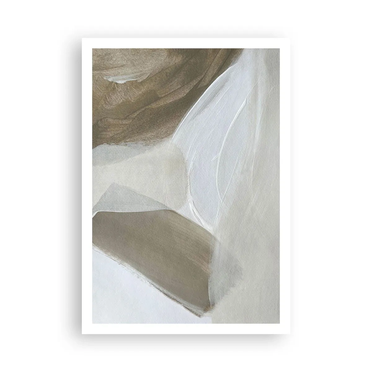 Plakat - Fala bieli - 70x100 cm