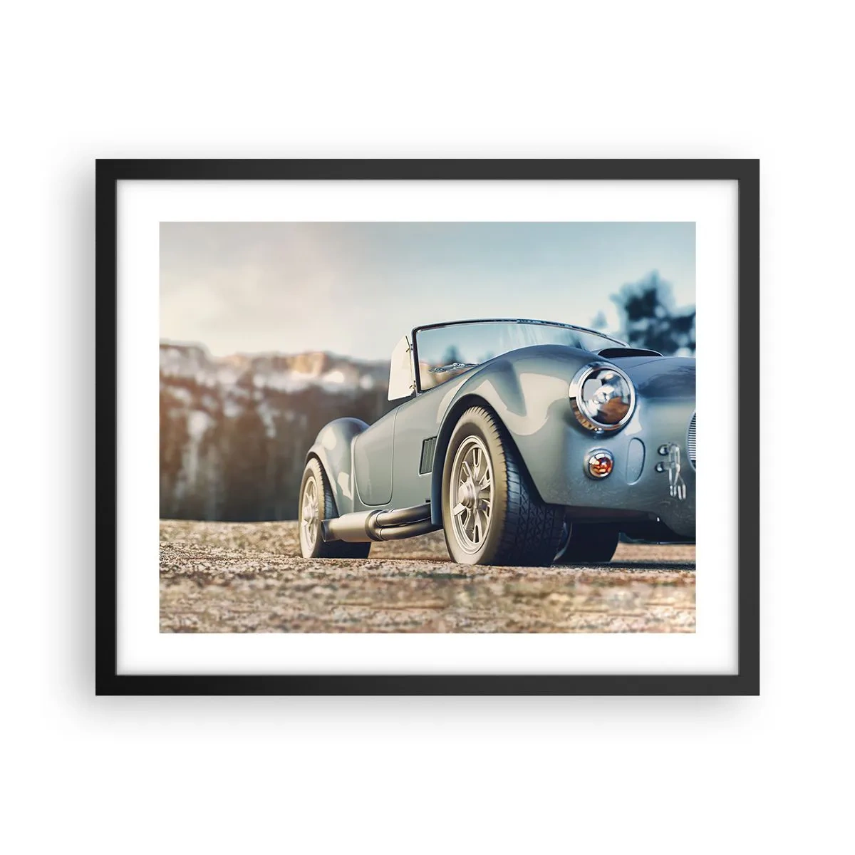 Plakat w czarnej ramie - Bo liczy się styl - 50x40 cm