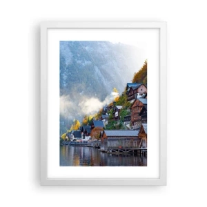 Plakat w białej ramie - Alpejskie klimaty - 30x40 cm