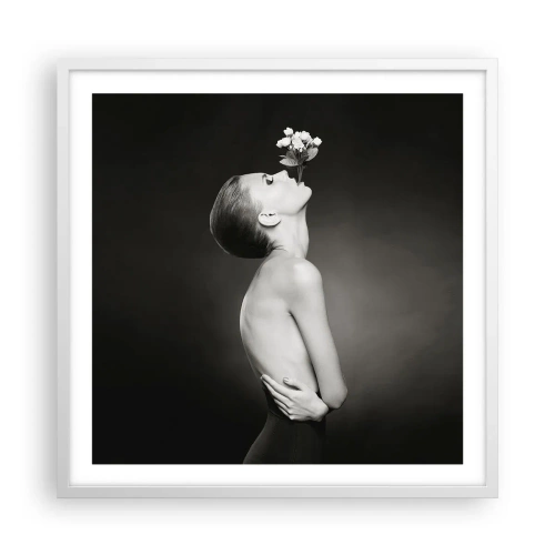 Plakat w białej ramie - Ekscentryczna elegancja - 60x60 cm