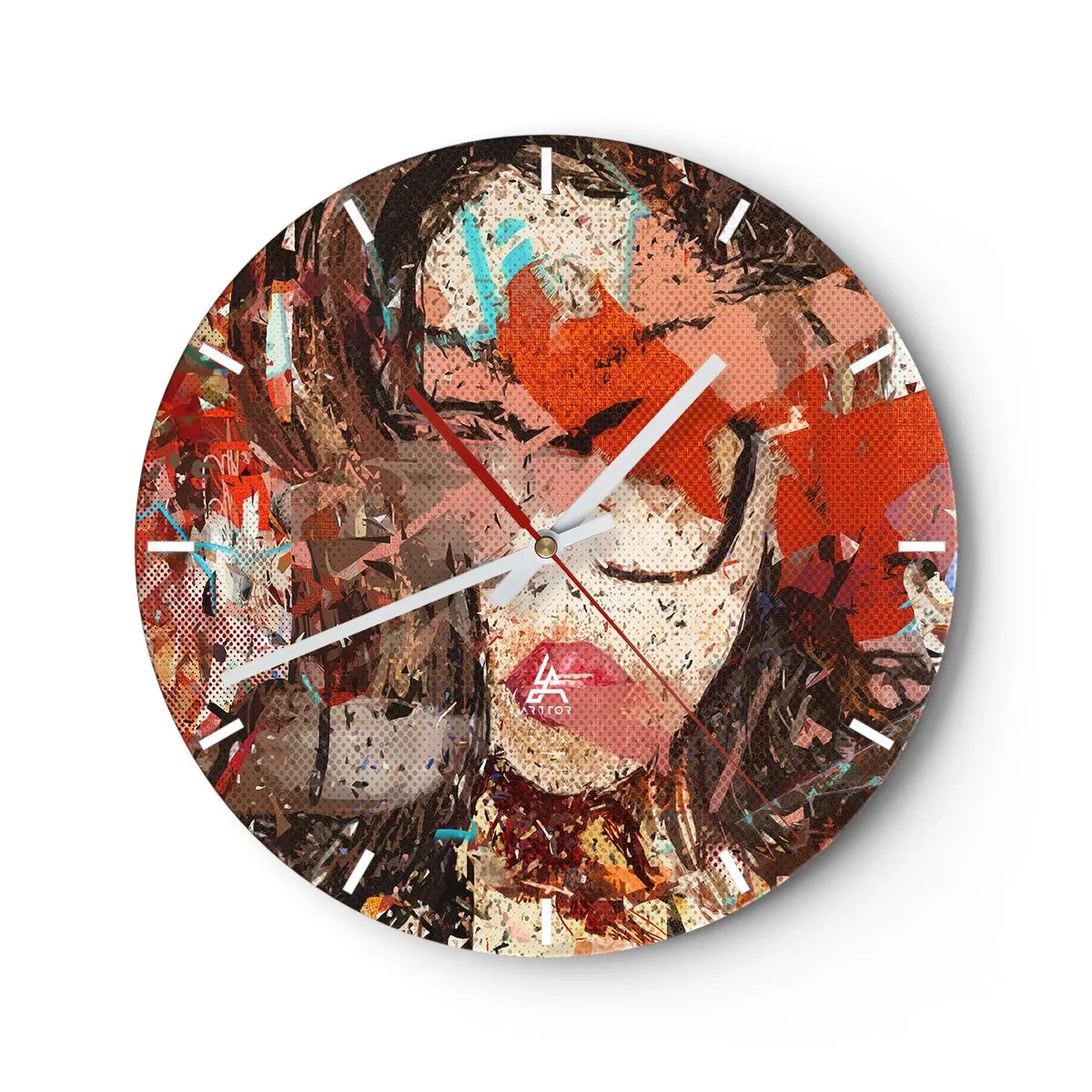 Zegar ścienny - Naprawdę, jaka jesteś, nie wie nikt - 40x40 cm