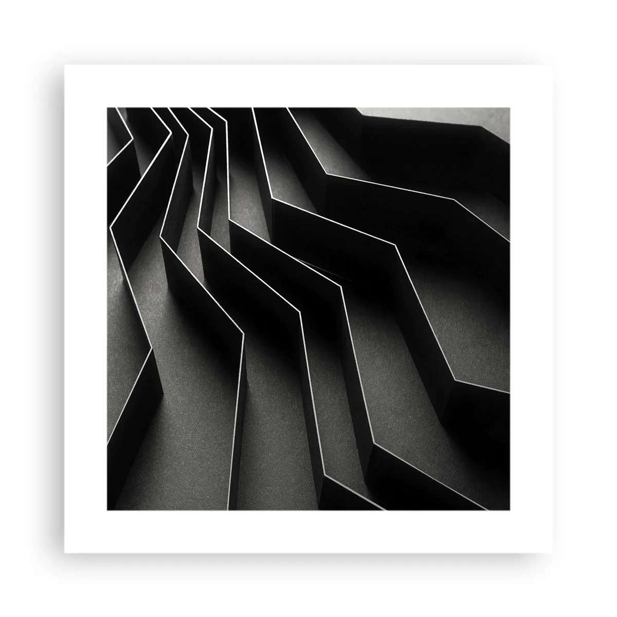 Plakat - Przestrzenny porządek - 40x40 cm