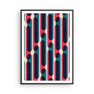 Plakat w czarnej ramie - W głąb i do przodu - 70x100 cm