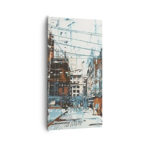Obraz na płótnie - Przetarty miejski szlak - 65x120 cm