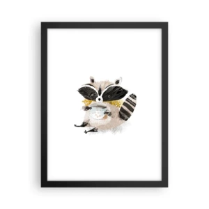 Plakat w czarnej ramie - Mój przyjaciel szop - 30x40 cm