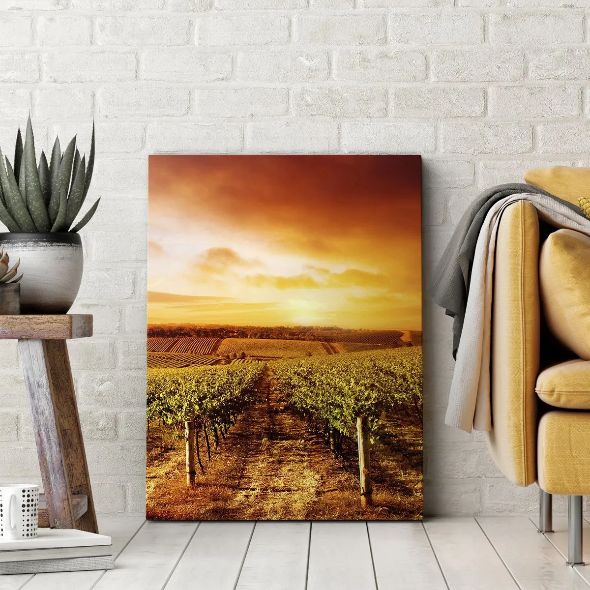 Obraz na płótnie - Delikatnie owocowe z nutą słońca - 50x70cm - Delikatnie owocowe z nutą słońca - Nowoczesna dekoracja ścienna do salonu, kuchni i sypialni ARTTOR