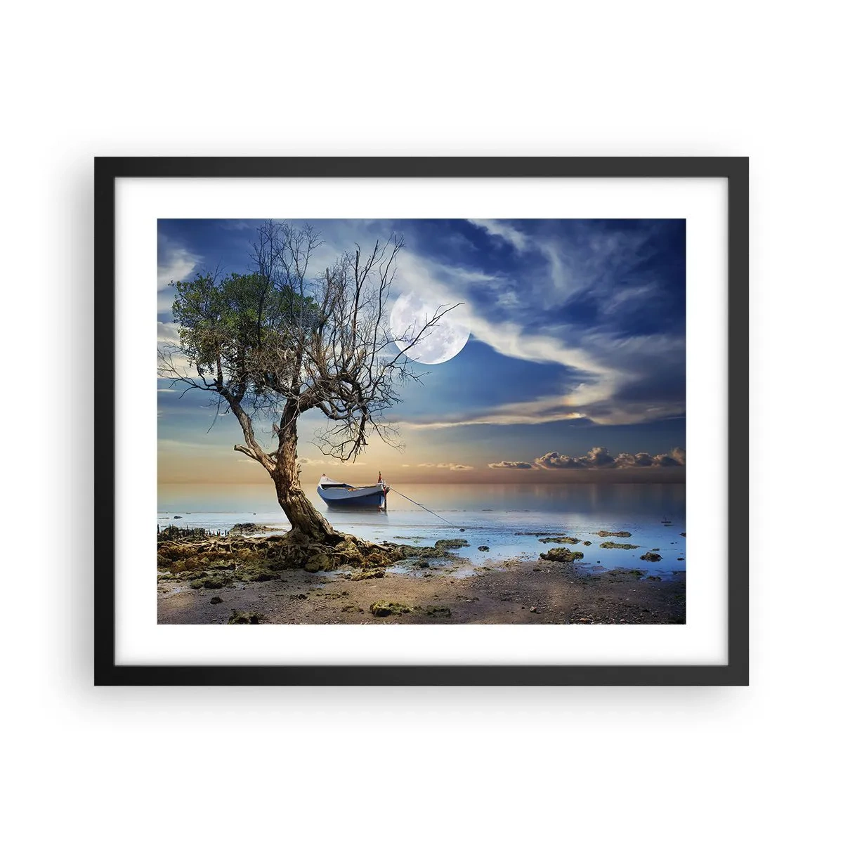 Plakat w czarnej ramie - To koniec czy początek? - 50x40 cm