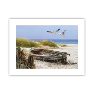 Plakat - Skąpane wiatrem - 40x30 cm