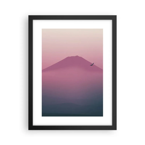 Plakat w czarnej ramie - Wędrowcy ponad chmurami - 30x40 cm