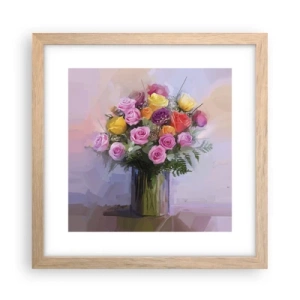 Plakat w ramie jasny dąb - Zatrzymane piękno - 30x30 cm