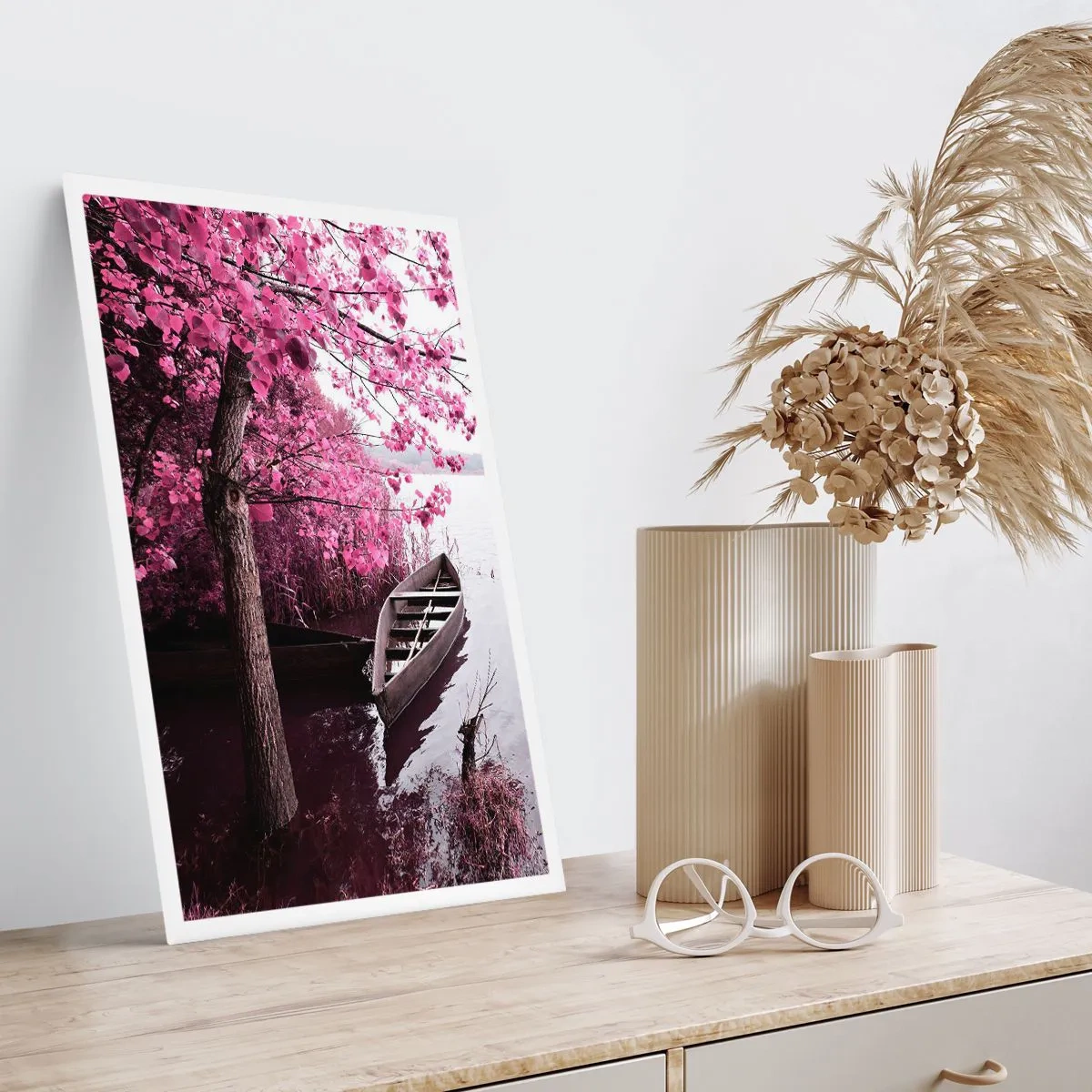 Plakat - W różowej ciszy - 70x100 cm