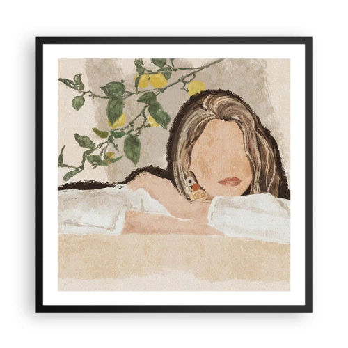 Plakat w czarnej ramie - Piękność południa - 60x60 cm