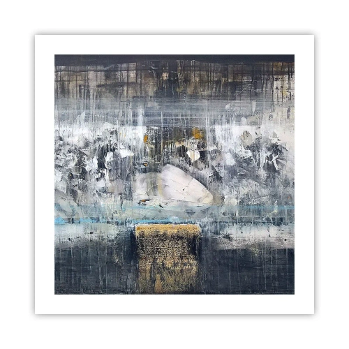 Plakat - Jak po lodzie, jak po grudzie - 50x50 cm