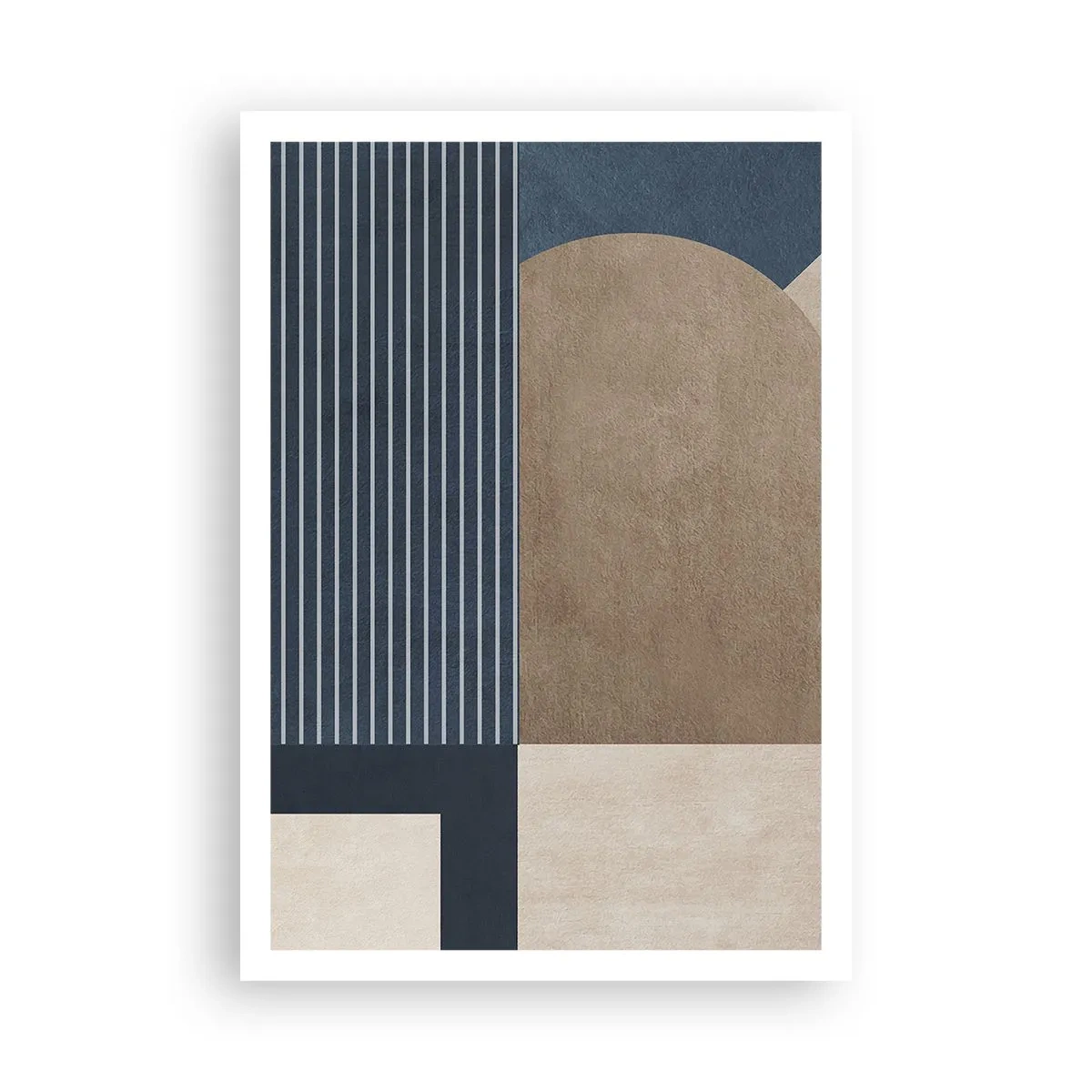 Plakat - Kompozycja prostoty i krągłości - 70x100 cm