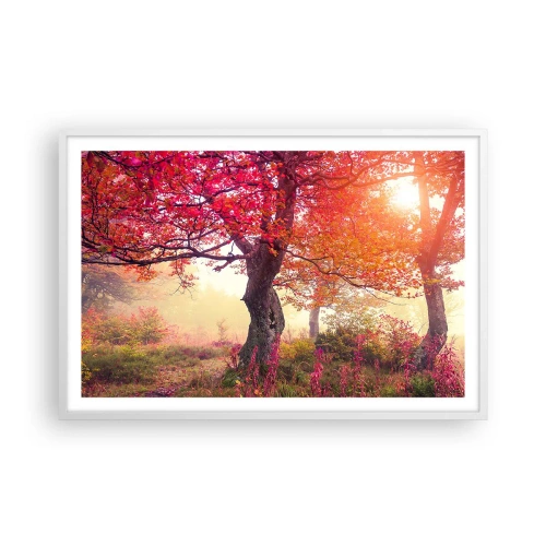 Plakat w białej ramie - Szał rozkwitu - 91x61 cm