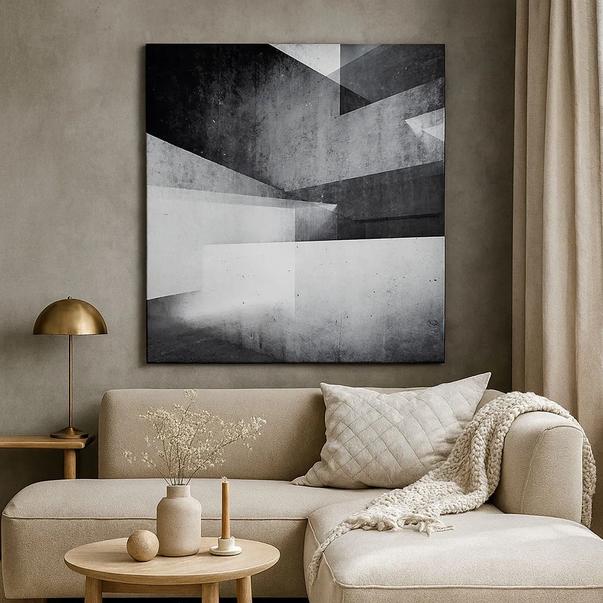 Obraz na płótnie - Struktura przestrzeni - 30x30 cm