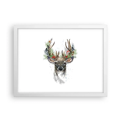 Plakat w białej ramie - W świątecznej szacie - 40x30 cm