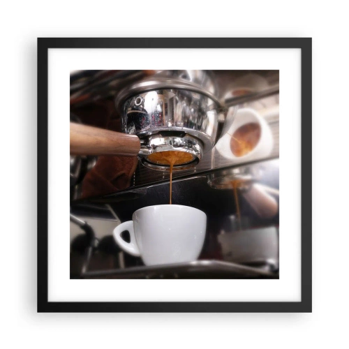 Plakat w czarnej ramie - Dobra chwila dnia - 40x40 cm