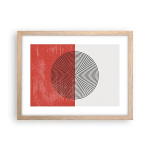 Plakat w ramie jasny dąb - W samo sedno - 40x30 cm