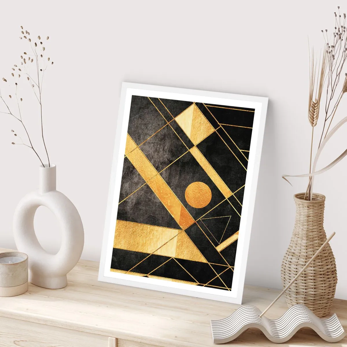 Plakat w białej ramie - Słońce pustyni - 50x70 cm