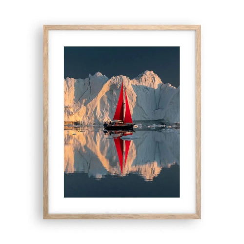 Plakat w ramie jasny dąb - Na krańcu świata - 40x50 cm