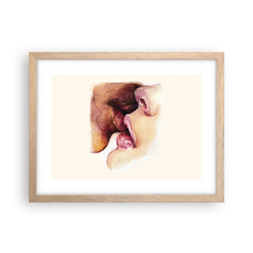 Plakat w ramie jasny dąb - Jak noc i dzień, ziemia i niebo - 40x30 cm