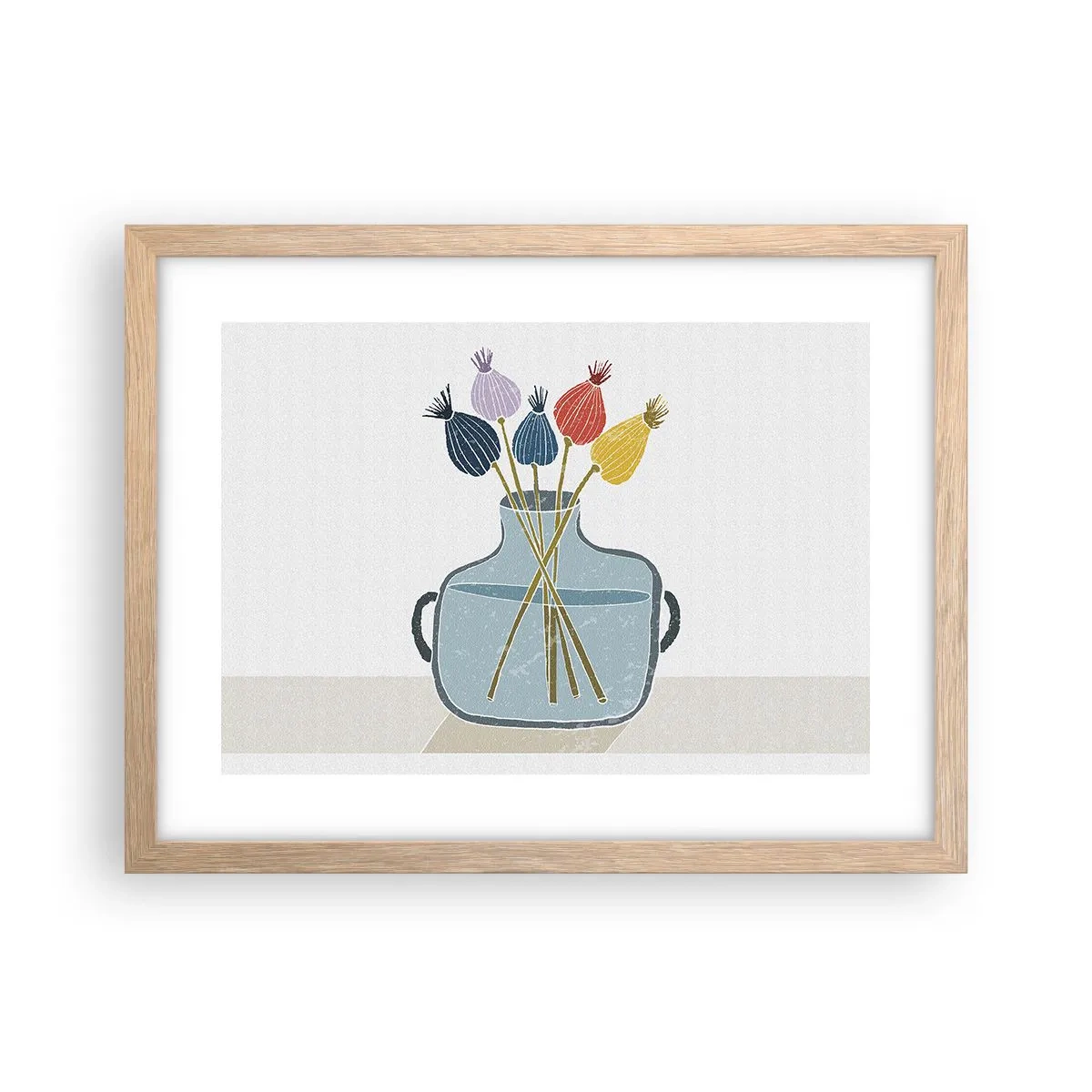 Plakat w ramie jasny dąb - Jak makiem zasiał - 40x30 cm