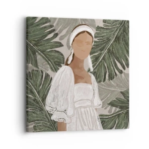 Obraz na płótnie - Portret egzotyczny - 30x30 cm