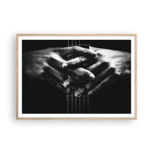 Plakat w ramie jasny dąb - Modlitwa artysty - 100x70 cm
