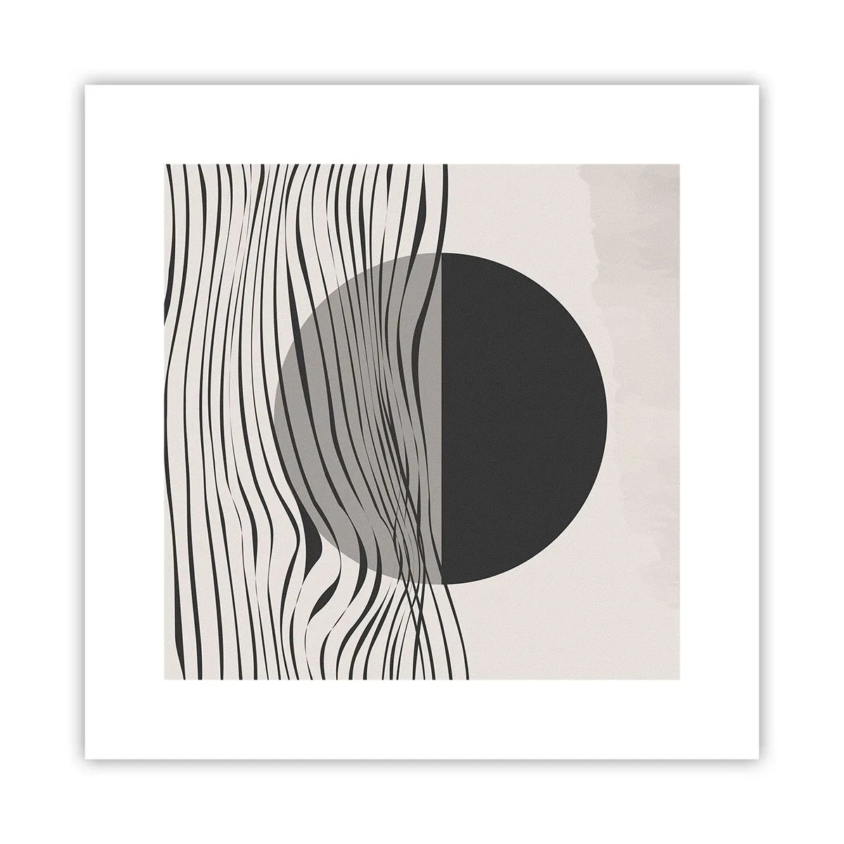 Plakat - Kompozycja połowiczna - 30x30 cm