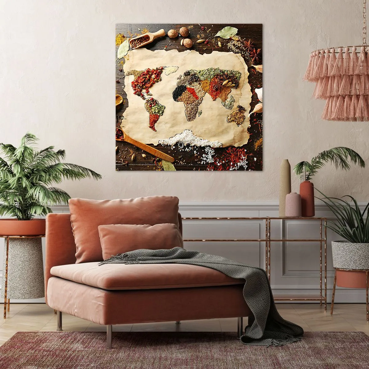 Obraz na płótnie - Wszystkie smaki świata - 60x60 cm