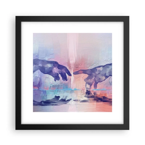 Plakat w czarnej ramie - Boska iskra życia - 30x30 cm
