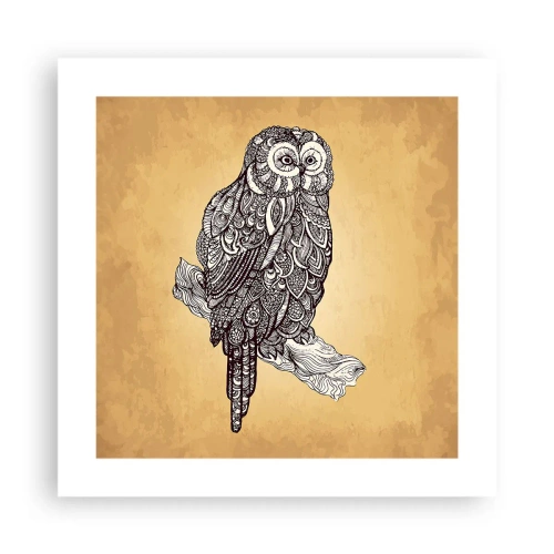 Plakat - Misterne ornamenty mądrości - 40x40 cm