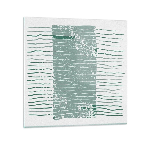 Obraz na szkle - Abstrakcja morska - 60x60 cm