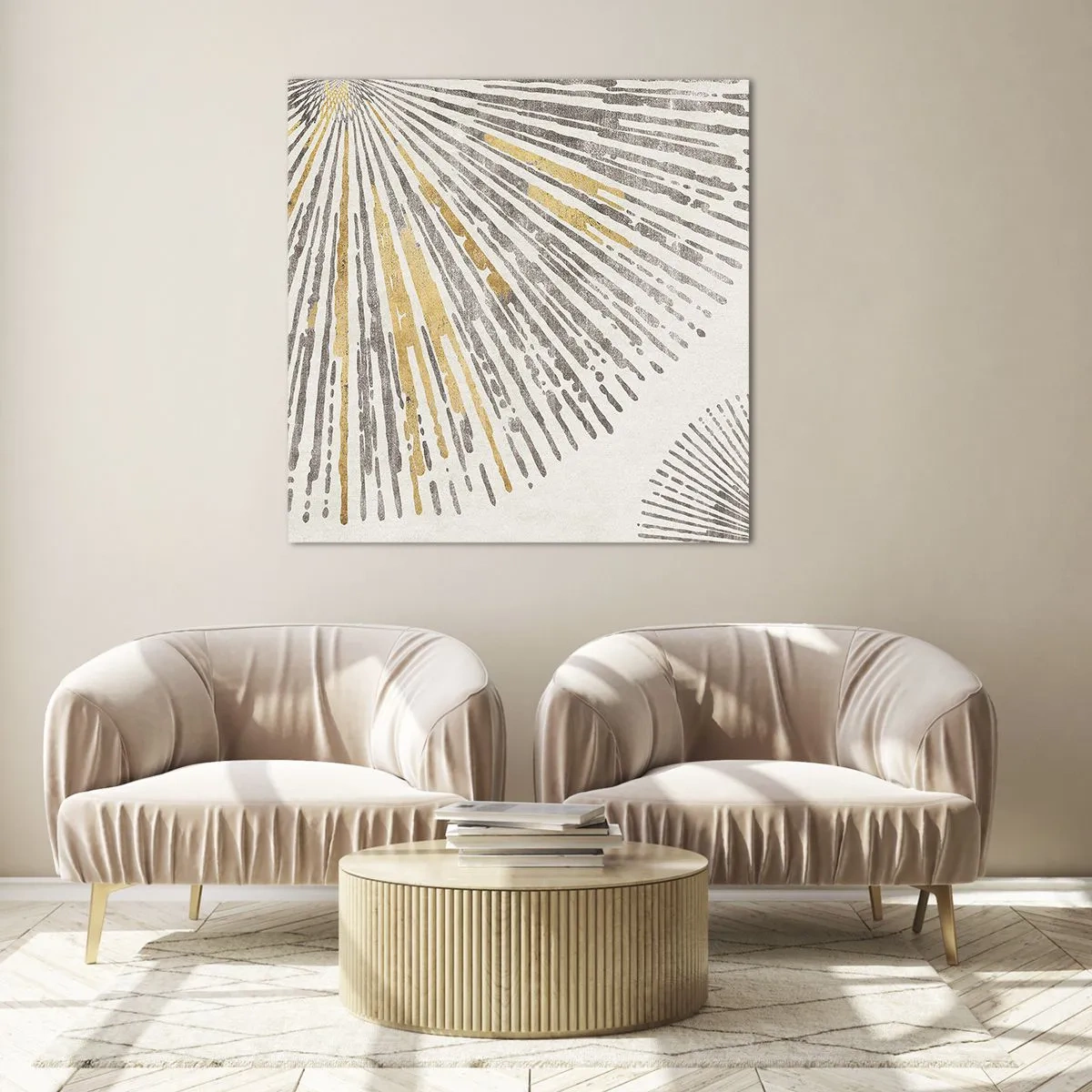 Obraz na szkle - Uroda promienia - 70x70 cm