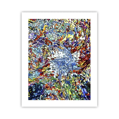 Plakat - Witraż kroplisty - 40x50 cm