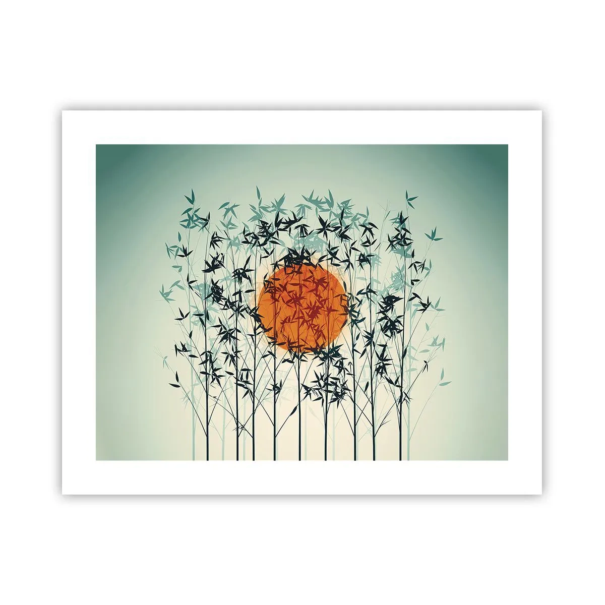 Plakat - Japońskie słońce - 50x40 cm