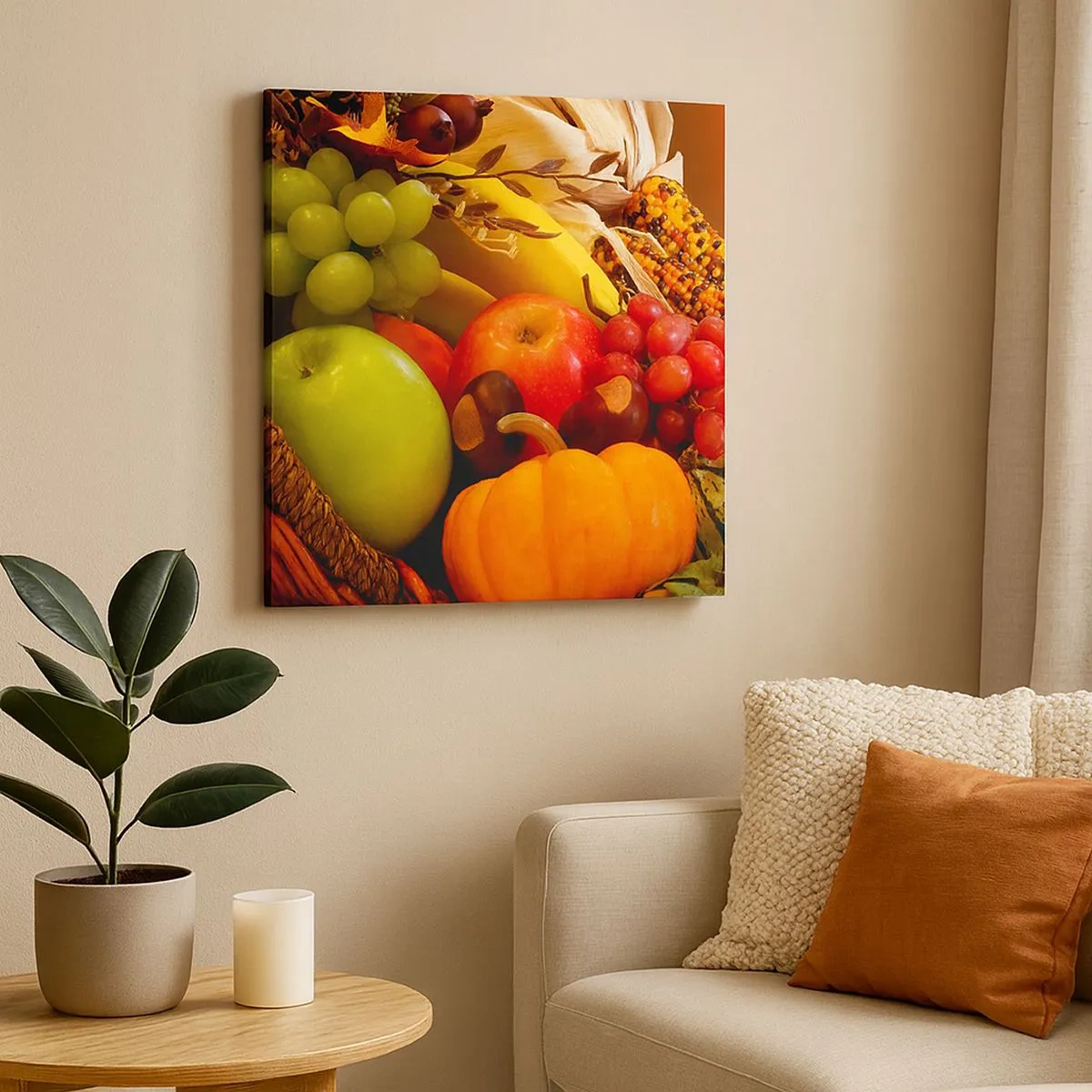 Obraz na płótnie - Koszyk urodzaju - 30x30 cm