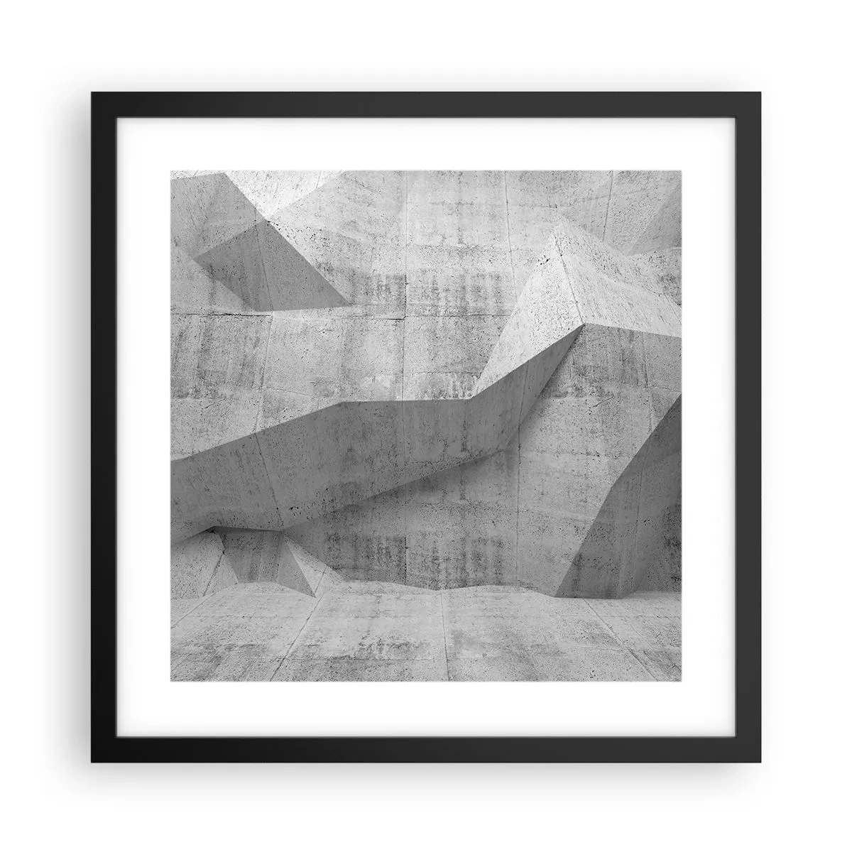 Plakat w czarnej ramie - Prawdziwe wyzwanie - 40x40 cm