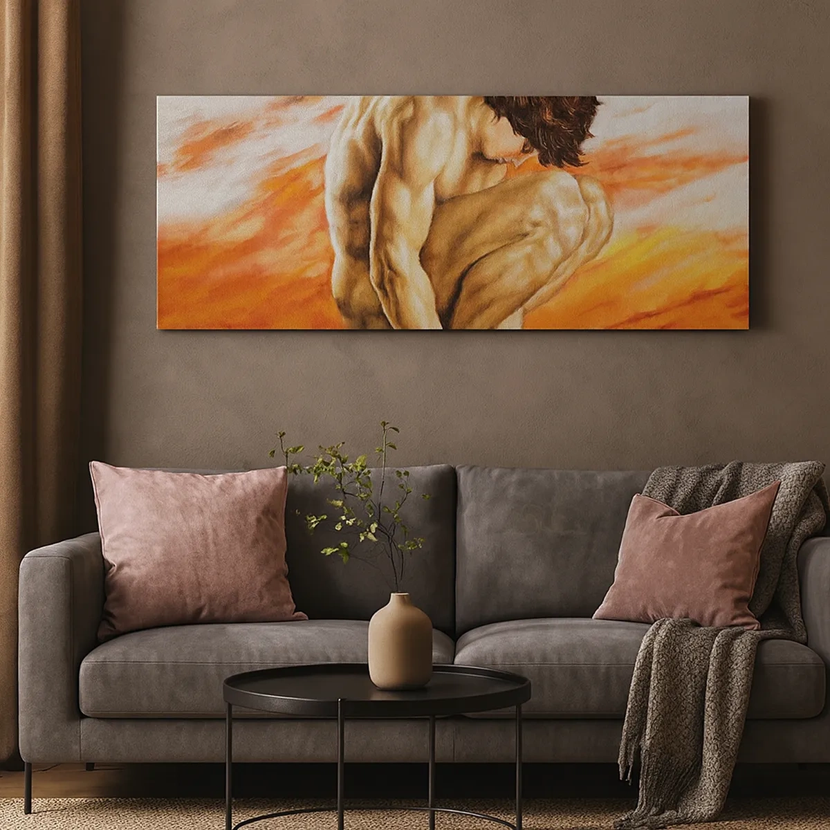 Obraz na płótnie - Zatopiony w sobie - 30x30 cm